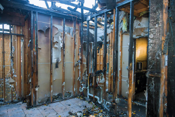 Professional Fire Damage Removal technician working in Merchantville, NJ